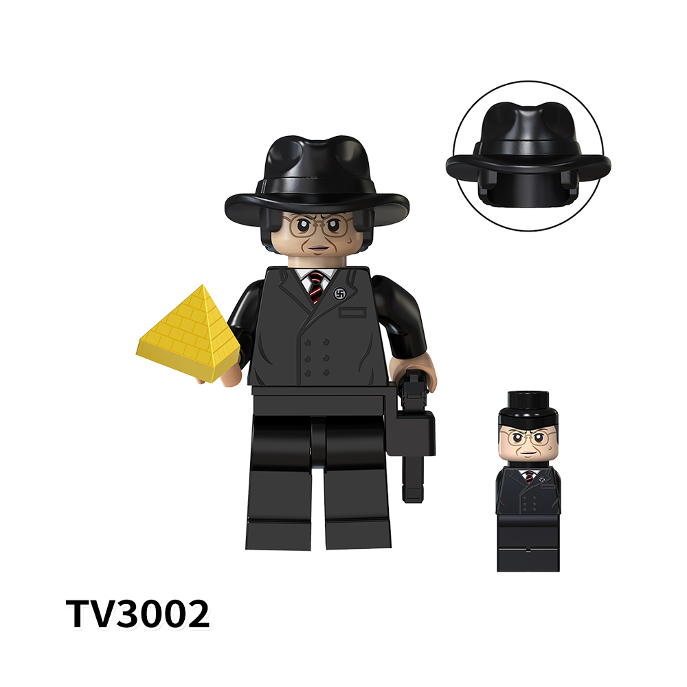 TV6301 Raiders of the Lost Ark Movie Assemble Indiana Jones  Dr. Rene Belloq Educational Building Blocks for Kids Gift Toys