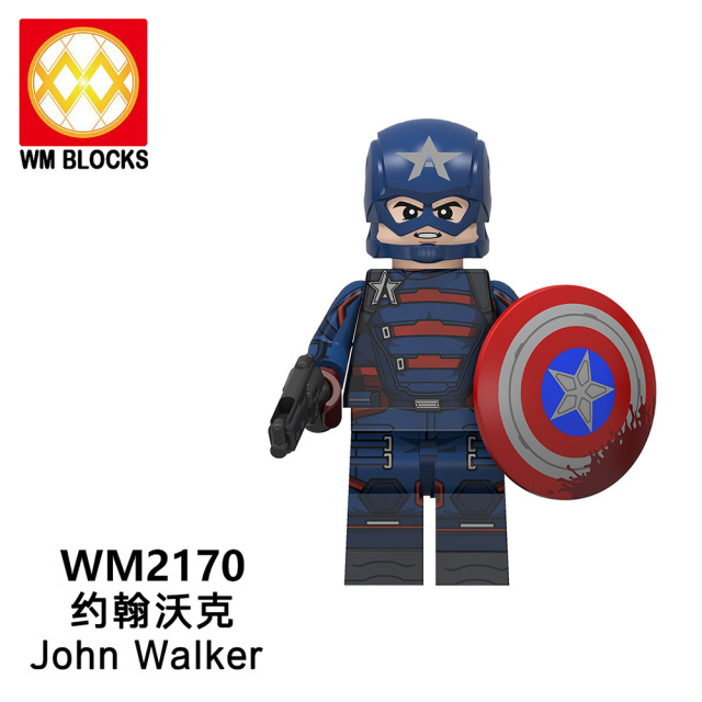 WM6117 DC Marvel superhero Winter soldier the Falcon Karl Zemo John Walker mini figures juguetes mini toys building blocks sets Toys for kids