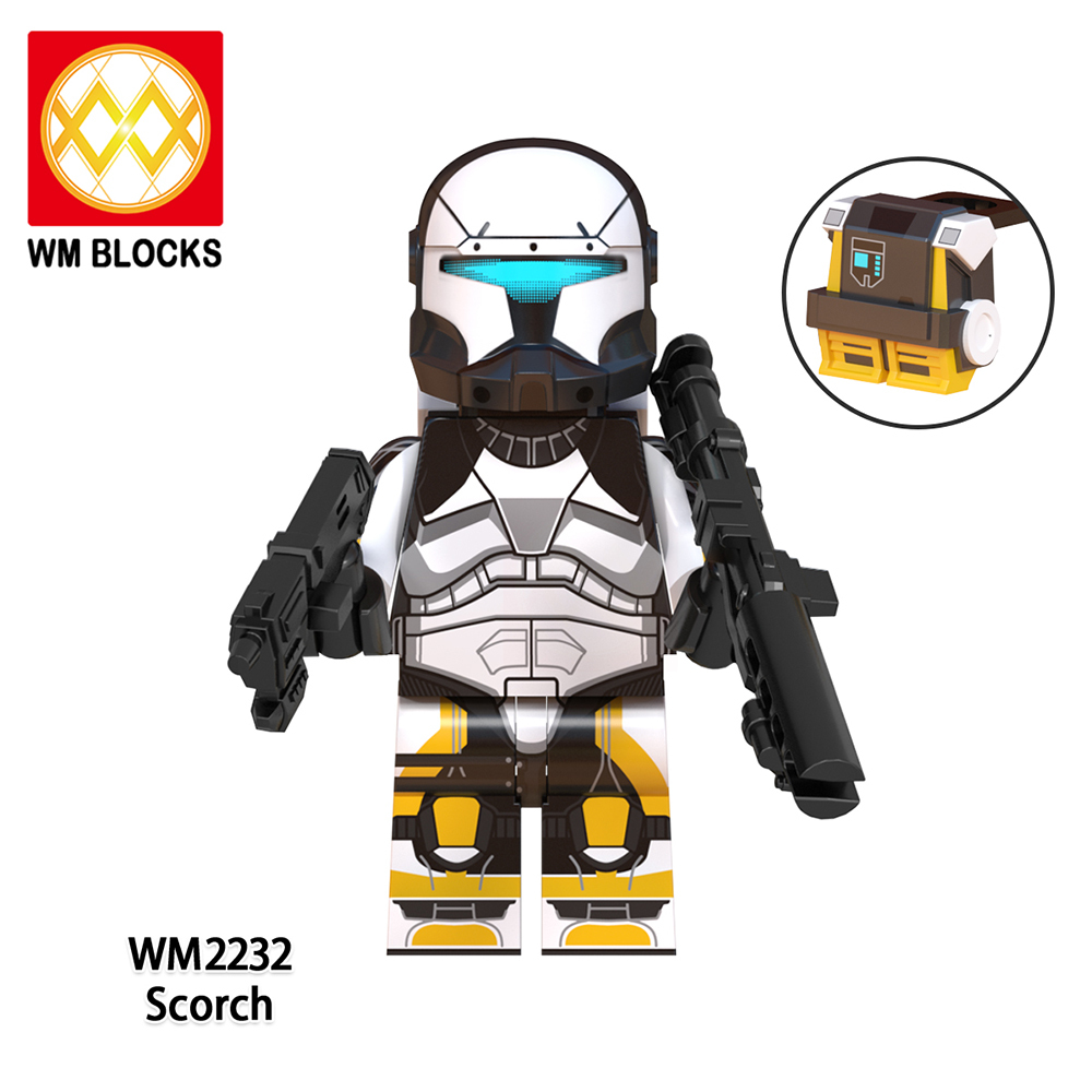 WM6124 Star wars Captain Commandos Fixer Gregor Omega squad scorch sev voca mini figures juguetes mini toys building blocks sets Toys for kids