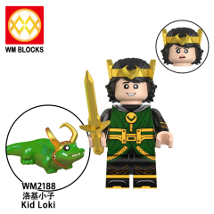 WM6119 DC Marvel superhero Loki sylvie Kang Kang the conqueror mobius TVA agent mini figures juguetes mini toys building blocks sets Toys for kids