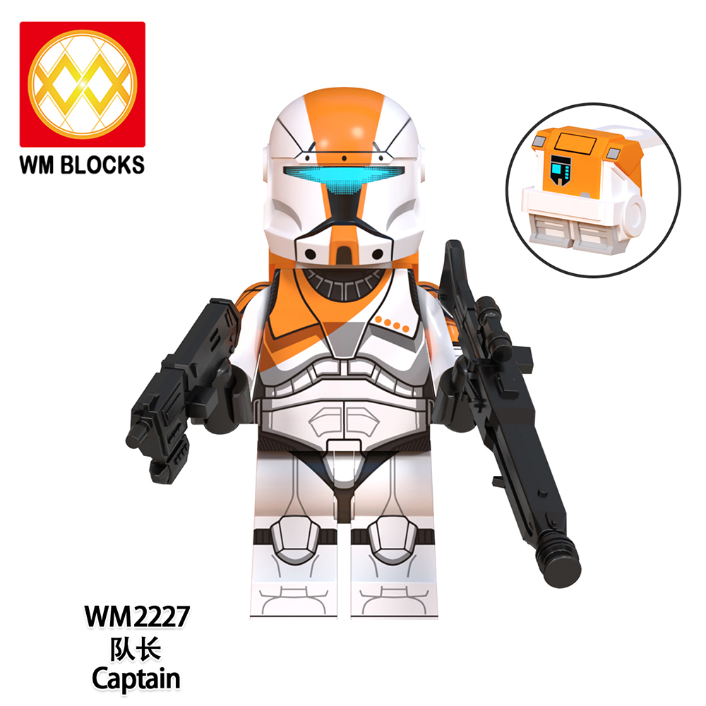WM6124 Star wars Captain Commandos Fixer Gregor Omega squad scorch sev voca mini figures juguetes mini toys building blocks sets Toys for kids