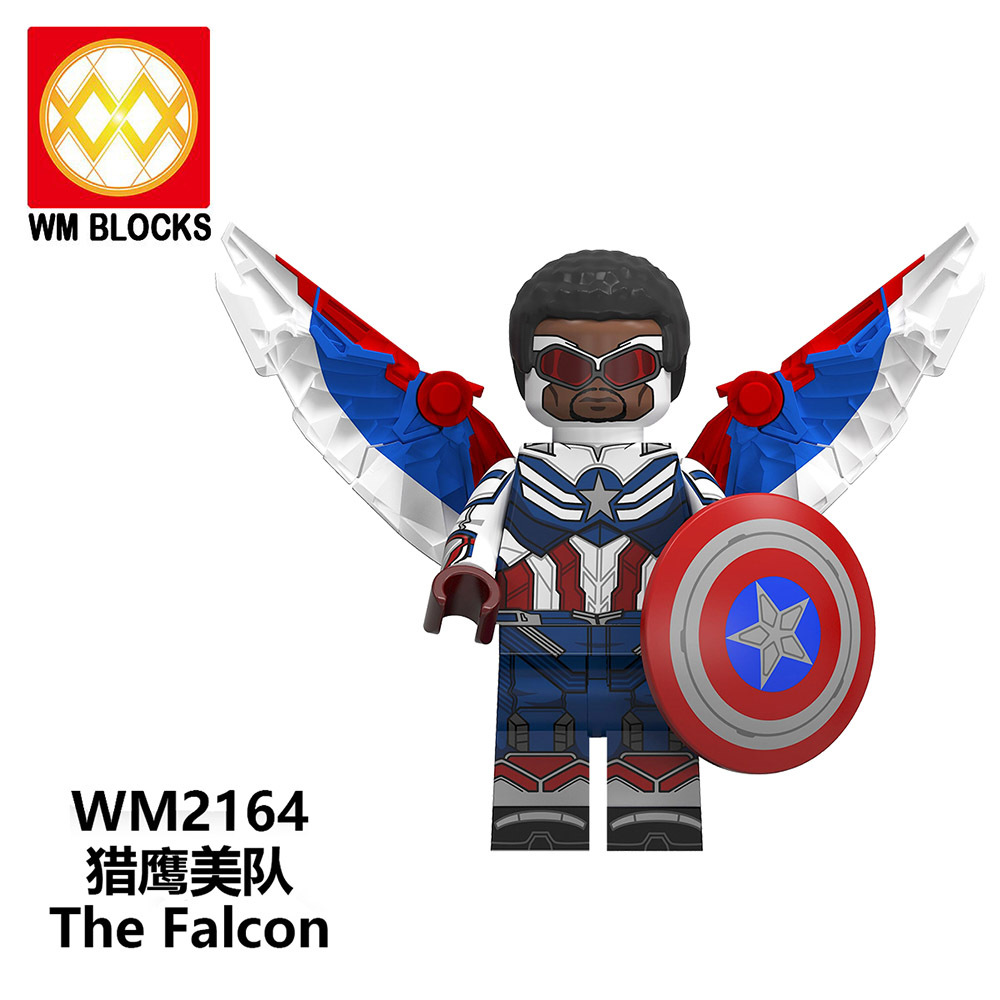 WM6117 DC Marvel superhero Winter soldier the Falcon Karl Zemo John Walker mini figures juguetes mini toys building blocks sets Toys for kids