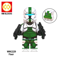 WM6124 Star wars Captain Commandos Fixer Gregor Omega squad scorch sev voca mini figures juguetes mini toys building blocks sets Toys for kids