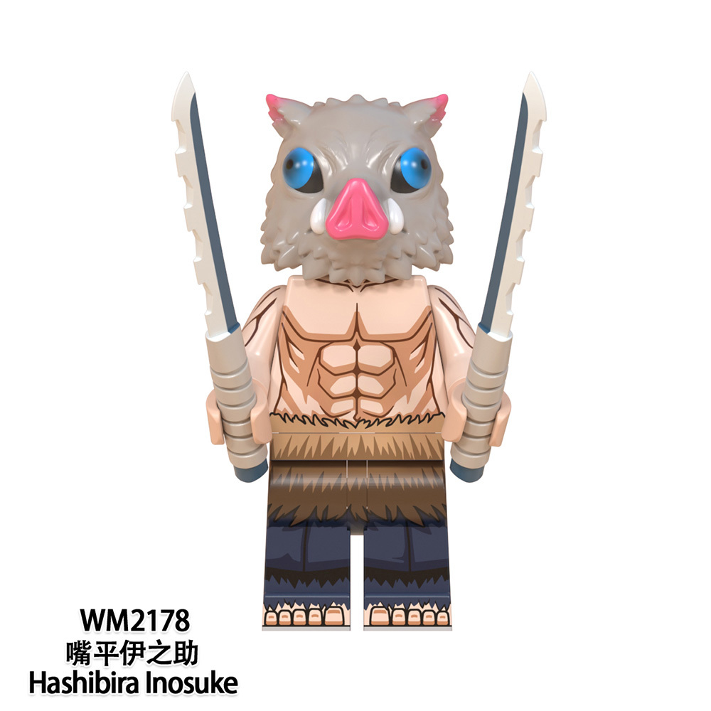 WM6116  Anime Demon Slayer kamado tanjirou Hantengu mini figures juguetes mini toys building blocks sets Toys for kids