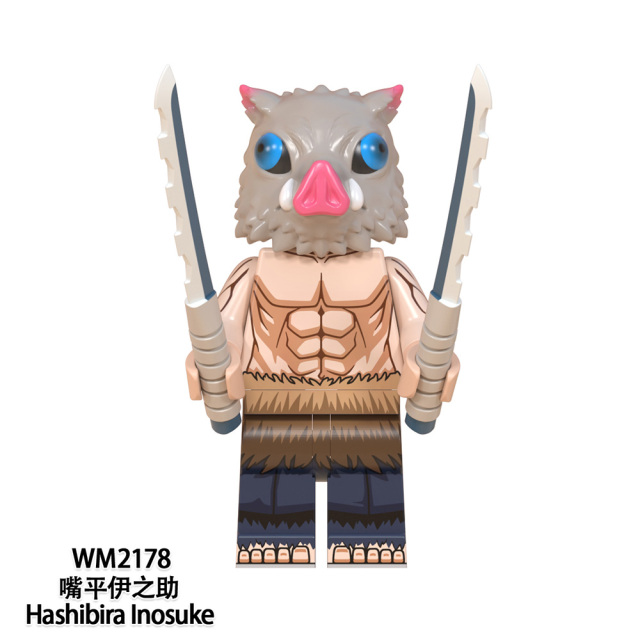 WM6116  Anime Demon Slayer kamado tanjirou Hantengu mini figures juguetes mini toys building blocks sets Toys for kids