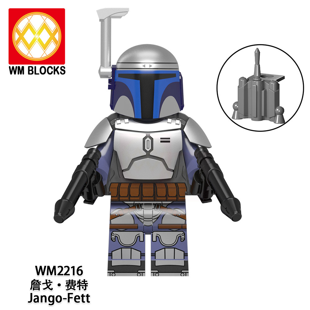 WM6122 Star wars Peli Motto Fenner shand transport troopers Boba fett Greef karga jango shoretrooperss Cobb vanth mini figures juguetes mini toys building blocks sets Toys for kids