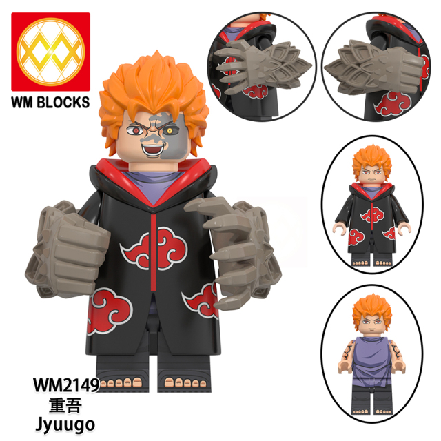 WM6113 Anime Naruto Uchiha obito kakashi sasori pein sasuke mini figures juguetes mini toys building blocks sets Toys for kids