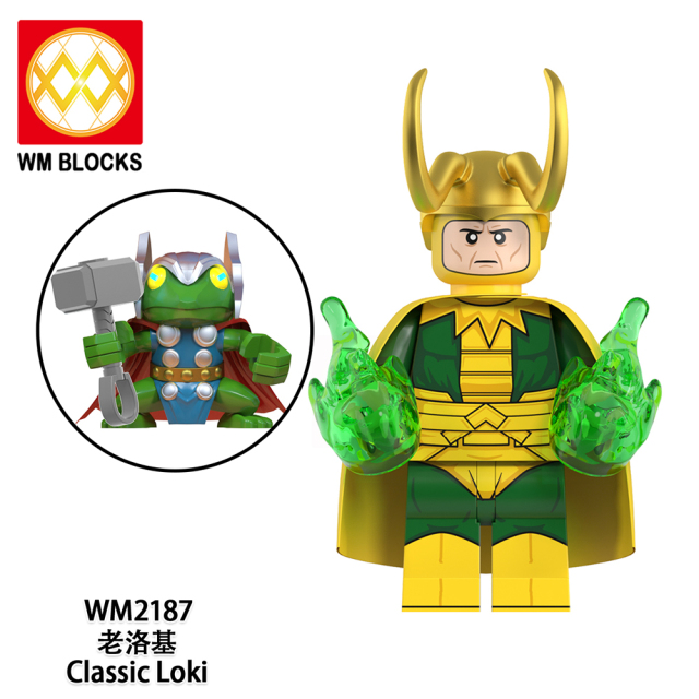 WM6119 DC Marvel superhero Loki sylvie Kang Kang the conqueror mobius TVA agent mini figures juguetes mini toys building blocks sets Toys for kids