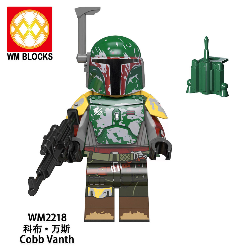WM6122 Star wars Peli Motto Fenner shand transport troopers Boba fett Greef karga jango shoretrooperss Cobb vanth mini figures juguetes mini toys building blocks sets Toys for kids