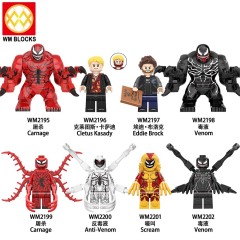 WM6120 DC Marvel superhero carnage Cletus kasady Eddie brock venom anti scream mini figures juguetes mini toys building blocks sets Toys for kids