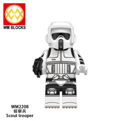 WM6121 Star wars Ahsoka Dark troopers Mandalorian Moff Gideon Boba fett Luke skywalker Jawas mini figures juguetes mini toys building blocks sets Toys for kids