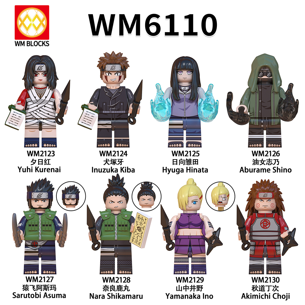 WM6110 Anime Naruto Uchiha obito kakashi sasori pein sasuke mini figures juguetes mini toys building blocks sets Toys for kids