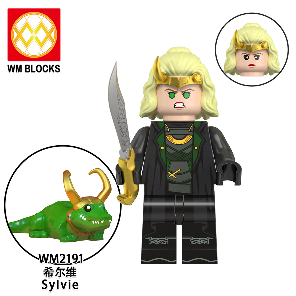 WM6119 DC Marvel superhero Loki sylvie Kang Kang the conqueror mobius TVA agent mini figures juguetes mini toys building blocks sets Toys for kids