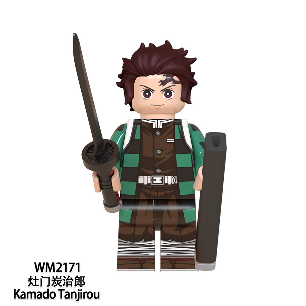 WM6116  Anime Demon Slayer kamado tanjirou Hantengu mini figures juguetes mini toys building blocks sets Toys for kids