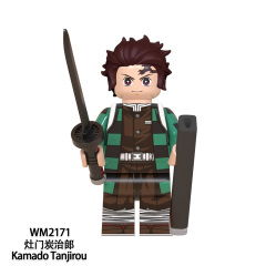 WM6116  Anime Demon Slayer kamado tanjirou Hantengu mini figures juguetes mini toys building blocks sets Toys for kids