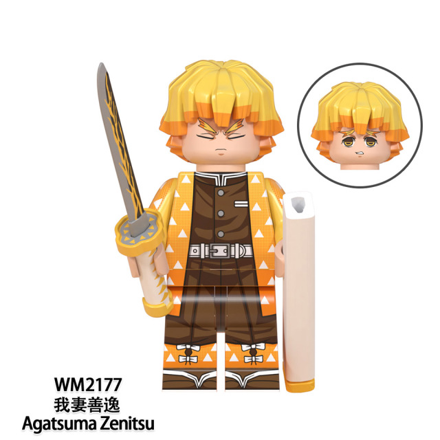 WM6116  Anime Demon Slayer kamado tanjirou Hantengu mini figures juguetes mini toys building blocks sets Toys for kids