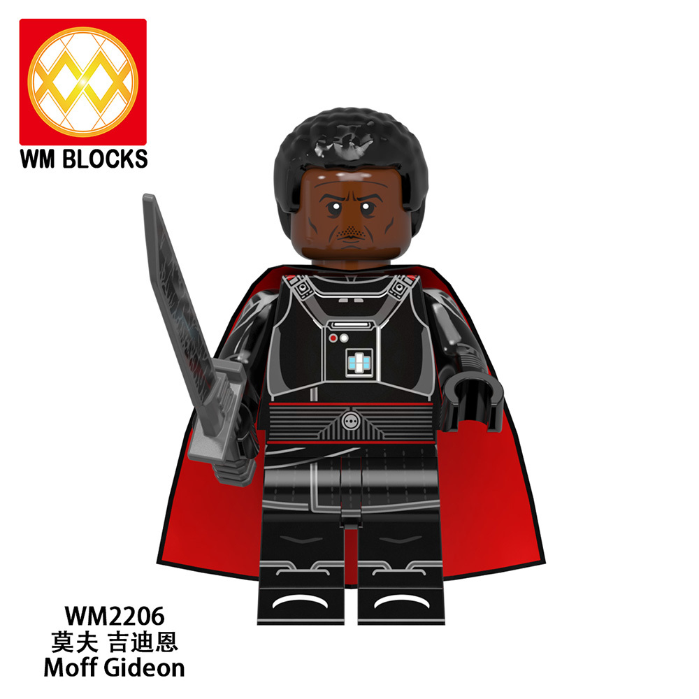 WM6121 Star wars Ahsoka Dark troopers Mandalorian Moff Gideon Boba fett Luke skywalker Jawas mini figures juguetes mini toys building blocks sets Toys for kids
