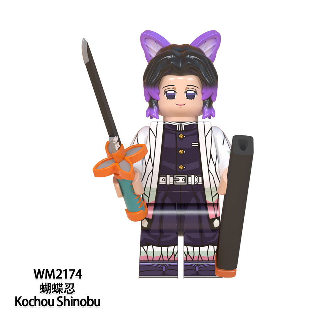 WM6116  Anime Demon Slayer kamado tanjirou Hantengu mini figures juguetes mini toys building blocks sets Toys for kids