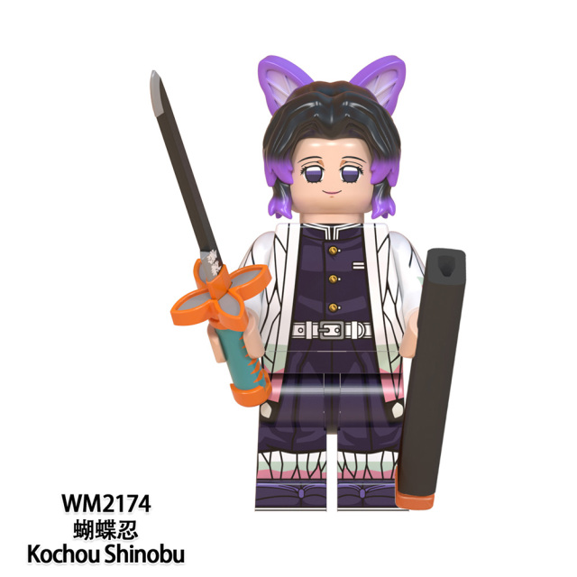 WM6116  Anime Demon Slayer kamado tanjirou Hantengu mini figures juguetes mini toys building blocks sets Toys for kids
