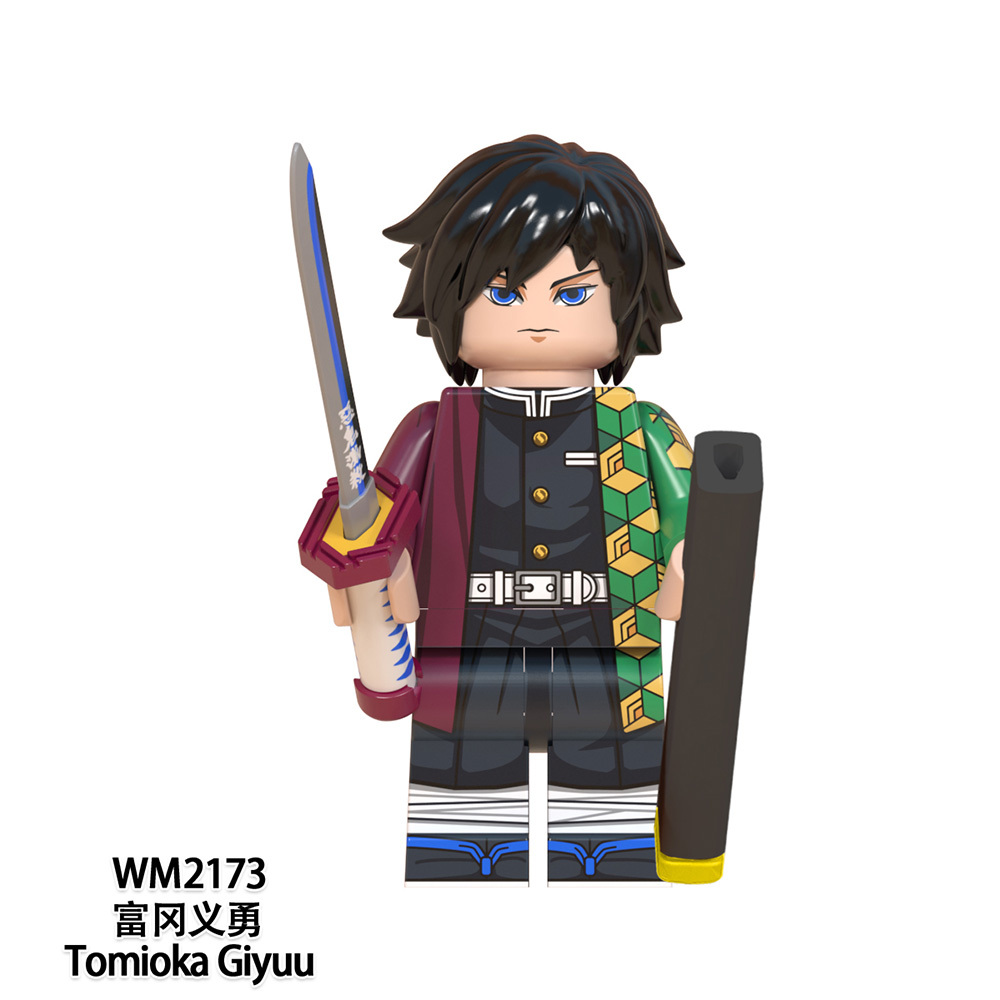 WM6116  Anime Demon Slayer kamado tanjirou Hantengu mini figures juguetes mini toys building blocks sets Toys for kids