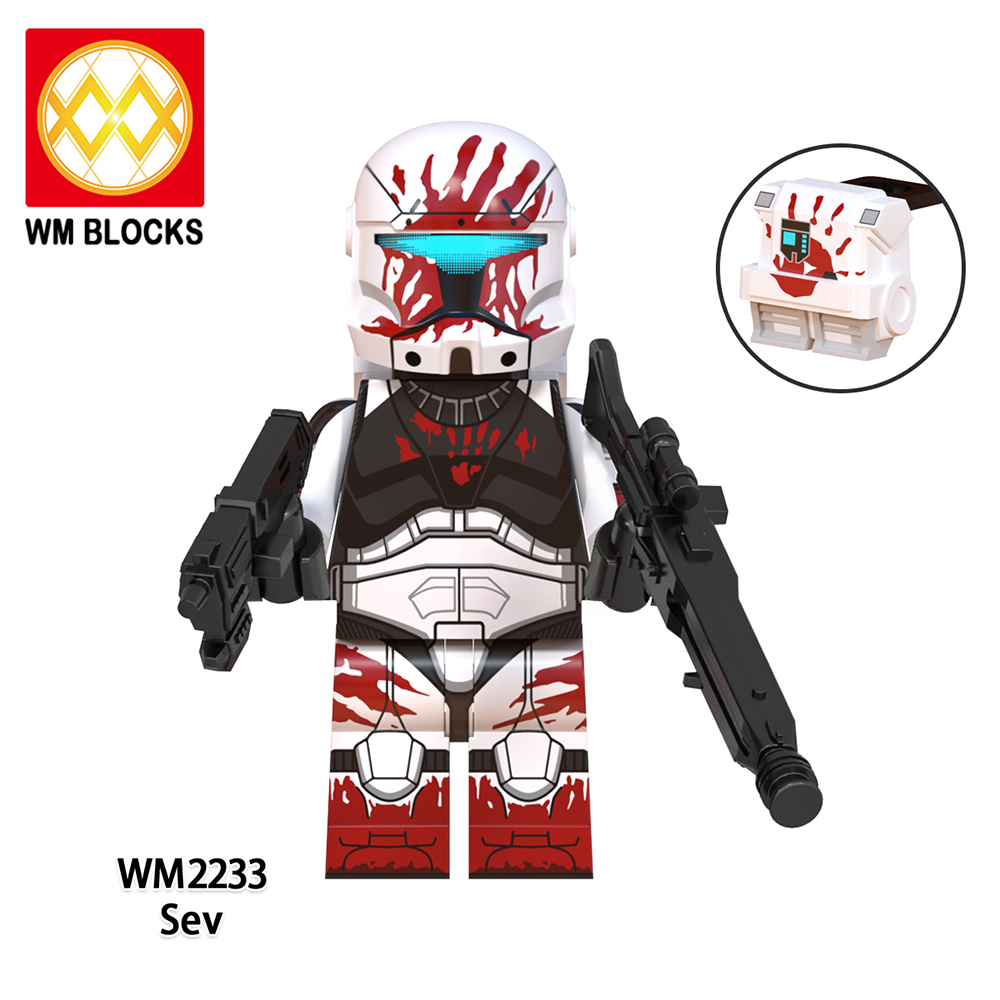 WM6124 Star wars Captain Commandos Fixer Gregor Omega squad scorch sev voca mini figures juguetes mini toys building blocks sets Toys for kids