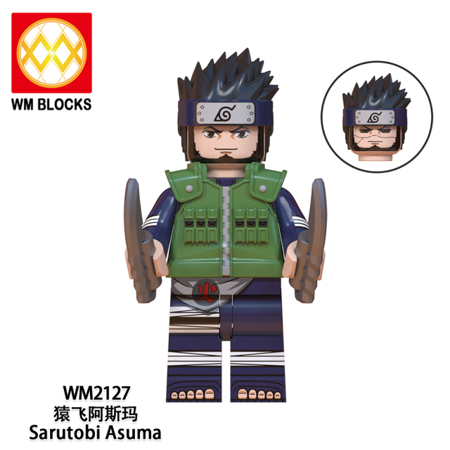 WM6110 Anime Naruto Uchiha obito kakashi sasori pein sasuke mini figures juguetes mini toys building blocks sets Toys for kids