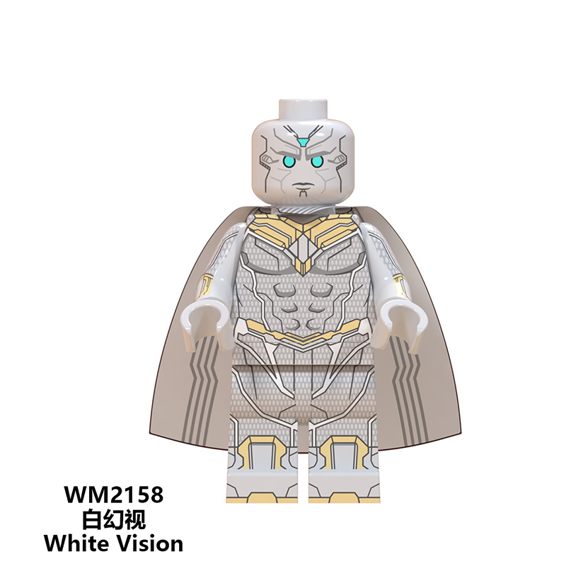 WM6115 DC Marvel superhero Vision Wanda Maximoff Quicksilver Bily Tommy mini figures juguetes mini toys building blocks sets Toys for kids