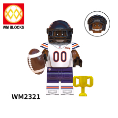 WM6135 NFL National Football League soccer player Colts Seahawks Bears Saints Titans Falcons Bengals Patriots mini figures juguetes mini toys building blocks sets Toys for kids