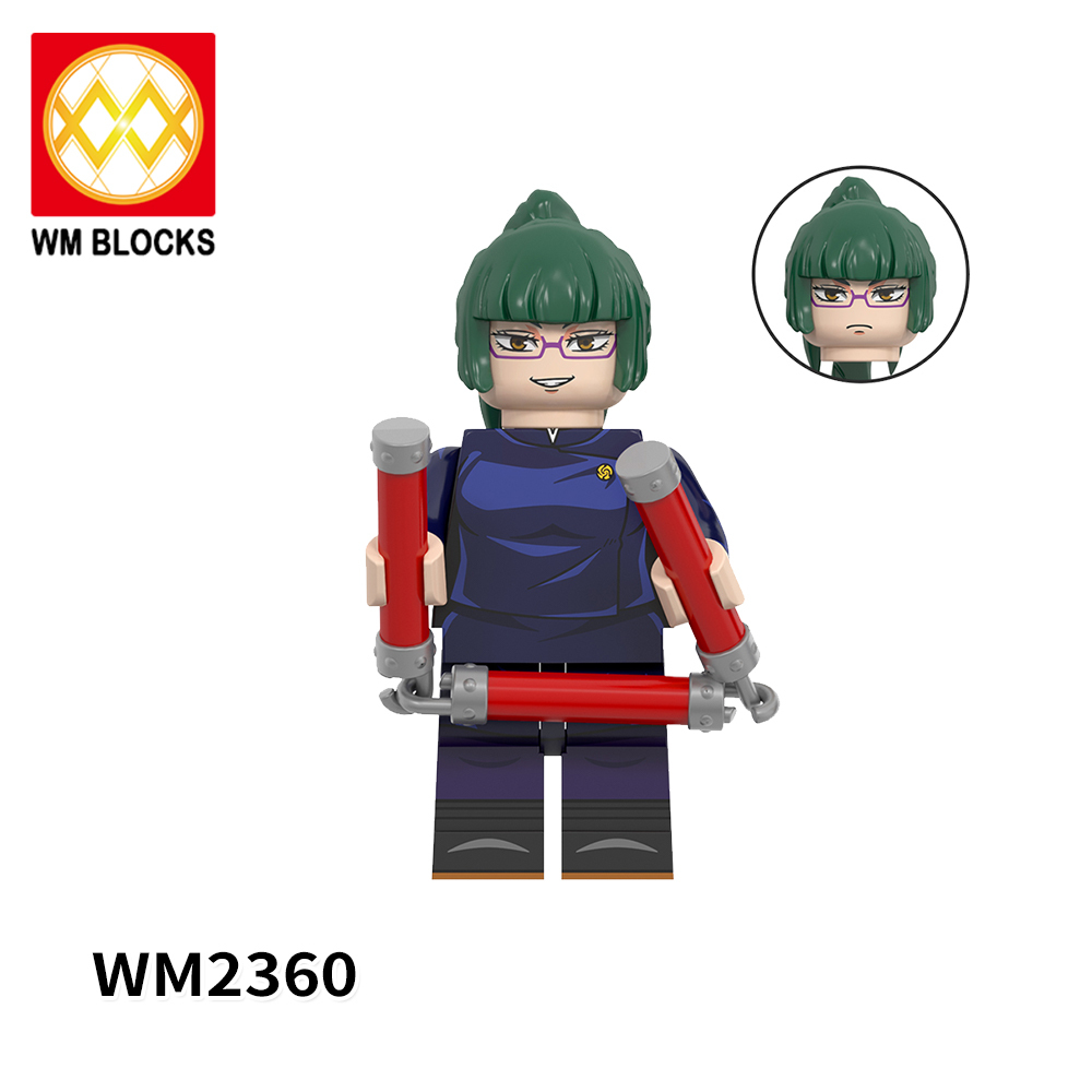 WM6140 Anime Jujutsu Kaisen Rogo Gojo satoru Geto suguru Mahito zenin maki inumaki toge geto suguru panda mini figures juguetes mini toys building blocks sets Toys for kids