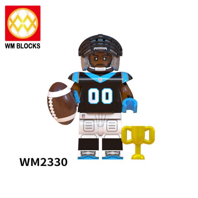 WM6136 NFL National Football League soccer player Chargers Cardinals Texans Panthers Raiders Lions Washington Jaguars mini figures juguetes mini toys building blocks sets Toys for kids