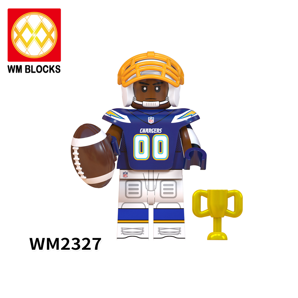 WM6136 NFL National Football League soccer player Chargers Cardinals Texans Panthers Raiders Lions Washington Jaguars mini figures juguetes mini toys building blocks sets Toys for kids
