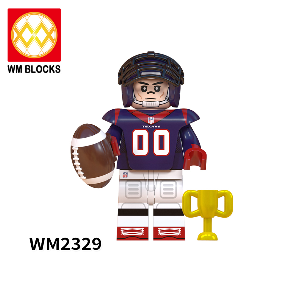 WM6136 NFL National Football League soccer player Chargers Cardinals Texans Panthers Raiders Lions Washington Jaguars mini figures juguetes mini toys building blocks sets Toys for kids