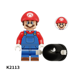 KDL815 Game Series Mario Civet Puppet Set Kinopo Baby Luigi Cat Outfit Baby Mario Character Minifigs Educational Building Block for Kids Toys