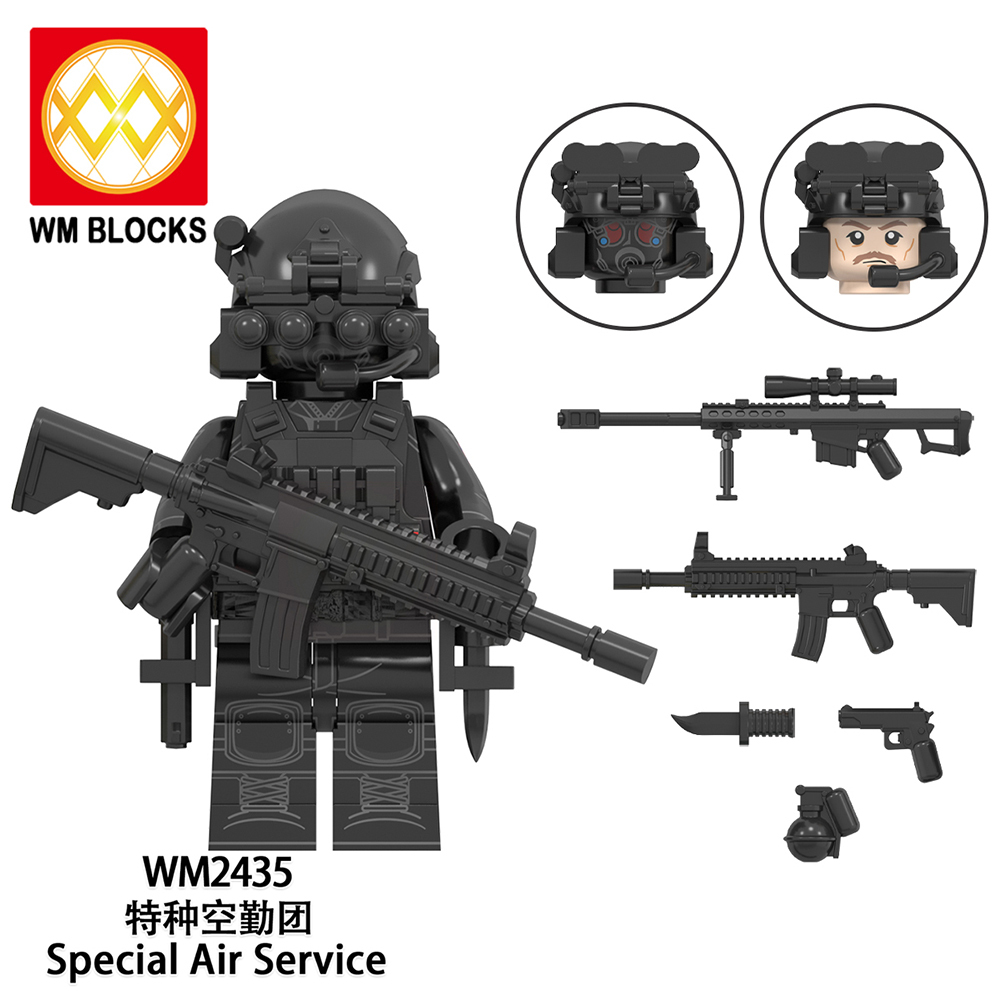 WM6147 military WW2 SWAT Soldiers Special air service KSK special forces Alpha special forces Navy seals SSO special forces mini figures juguetes mini toys building blocks sets Toys for kids
