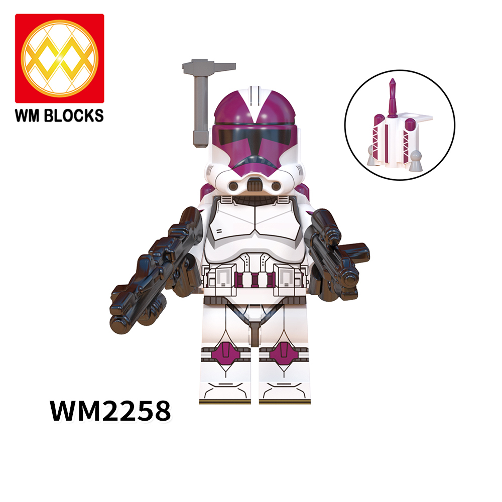 WM6127 Star wars Nova corps Marine Trooper squad 3 AT-RT Trooper squad2 mini figures juguetes mini toys building blocks sets Toys for kids