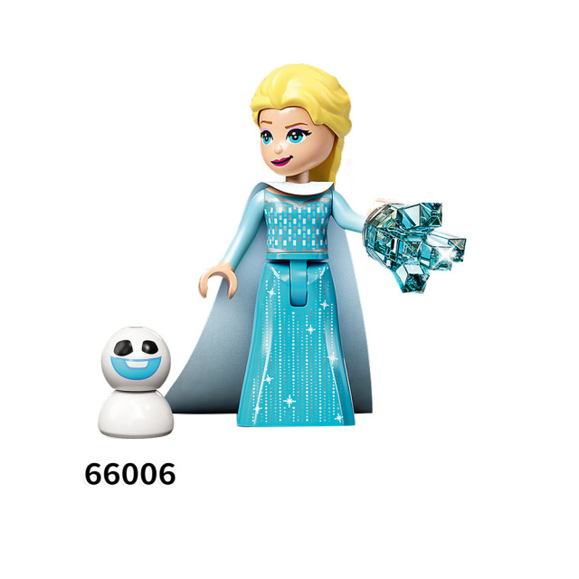 Disney 3D Animated Movies Frozen Mini Figures Anna Elsa Kristoff Olaf Boy Girl Gift Juguetes Building Blocks Sets Kids Toys