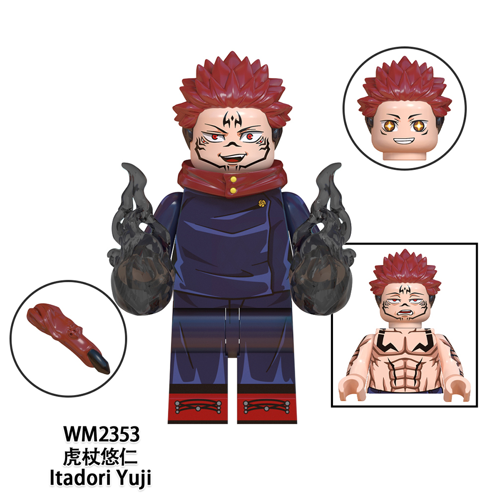 WM6139 Anime Jujutsu Kaisen Kugisaki nobara itasori yuji Fushiguro Megumi Hanao Rogo Gojo satoru Geto suguru Mahito mini figures juguetes mini toys building blocks sets Toys for kids