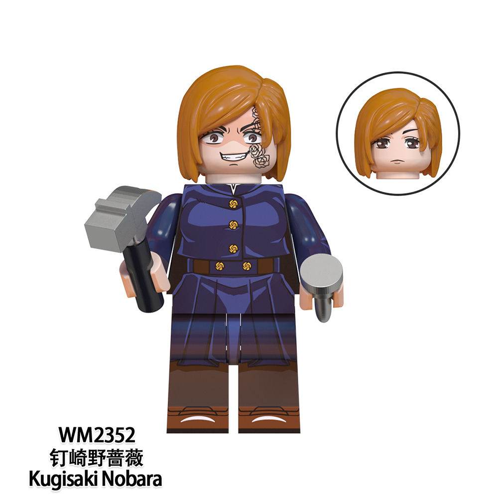 WM6139 Anime Jujutsu Kaisen Kugisaki nobara itasori yuji Fushiguro Megumi Hanao Rogo Gojo satoru Geto suguru Mahito mini figures juguetes mini toys building blocks sets Toys for kids
