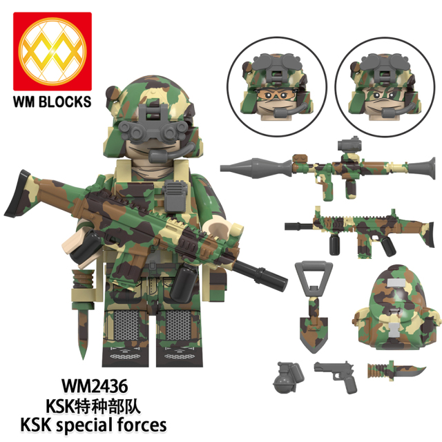 WM6147 military WW2 SWAT Soldiers Special air service KSK special forces Alpha special forces Navy seals SSO special forces mini figures juguetes mini toys building blocks sets Toys for kids