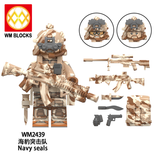 WM6147 military WW2 SWAT Soldiers Special air service KSK special forces Alpha special forces Navy seals SSO special forces mini figures juguetes mini toys building blocks sets Toys for kids