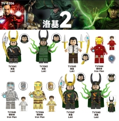 TV6206 Marvel Comics Super Heroes Loki Iron Man Mini Bricks Building Block Figure Toys For Kids