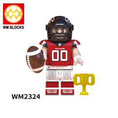 WM6135 NFL National Football League soccer player Colts Seahawks Bears Saints Titans Falcons Bengals Patriots mini figures juguetes mini toys building blocks sets Toys for kids