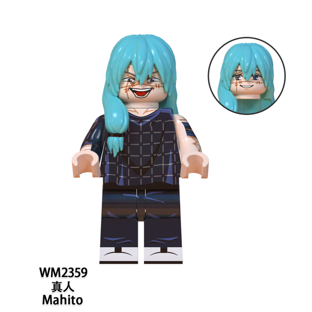 WM6139 Anime Jujutsu Kaisen Kugisaki nobara itasori yuji Fushiguro Megumi Hanao Rogo Gojo satoru Geto suguru Mahito mini figures juguetes mini toys building blocks sets Toys for kids