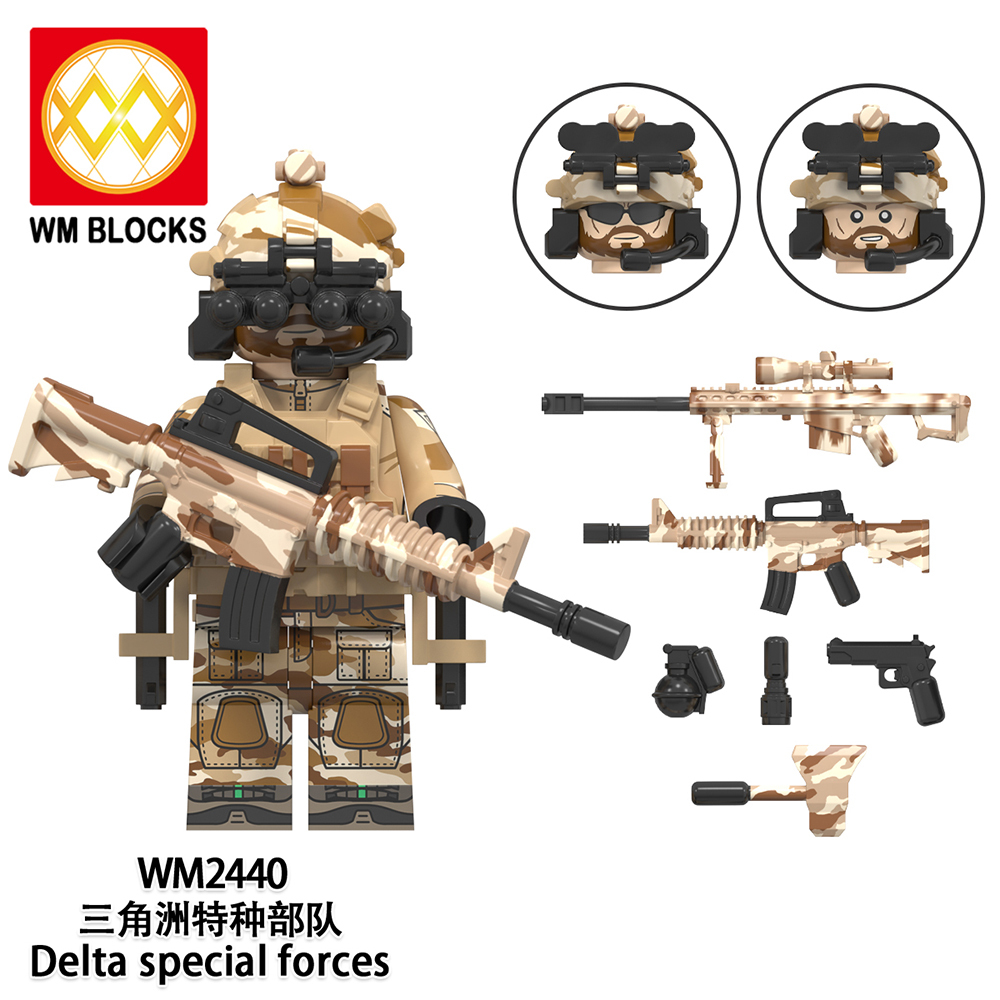 WM6147 military WW2 SWAT Soldiers Special air service KSK special forces Alpha special forces Navy seals SSO special forces mini figures juguetes mini toys building blocks sets Toys for kids