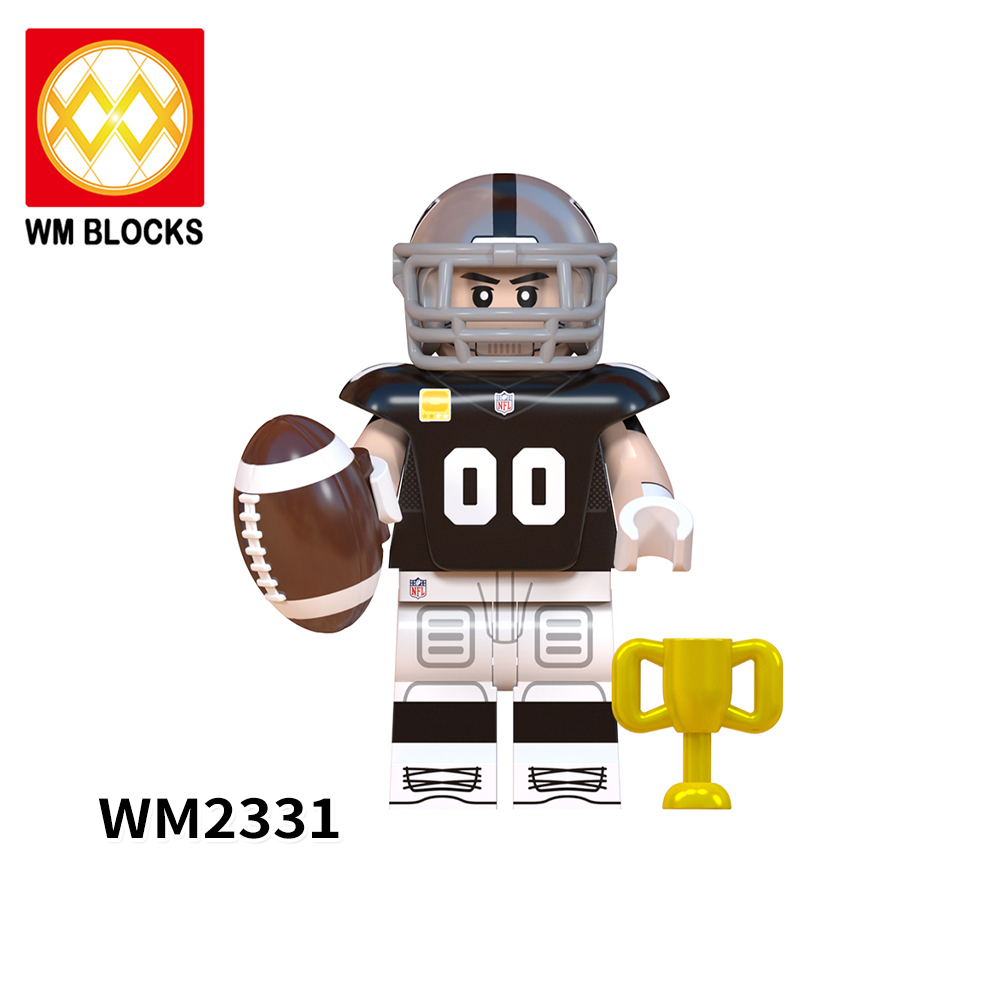 WM6136 NFL National Football League soccer player Chargers Cardinals Texans Panthers Raiders Lions Washington Jaguars mini figures juguetes mini toys building blocks sets Toys for kids