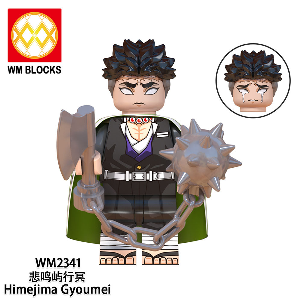 WM6137 Anime Demon Slayer kamado tanjirou Hantengu Uzui tengen kanroji mitsuri mini figures juguetes mini toys building blocks sets Toys for kids