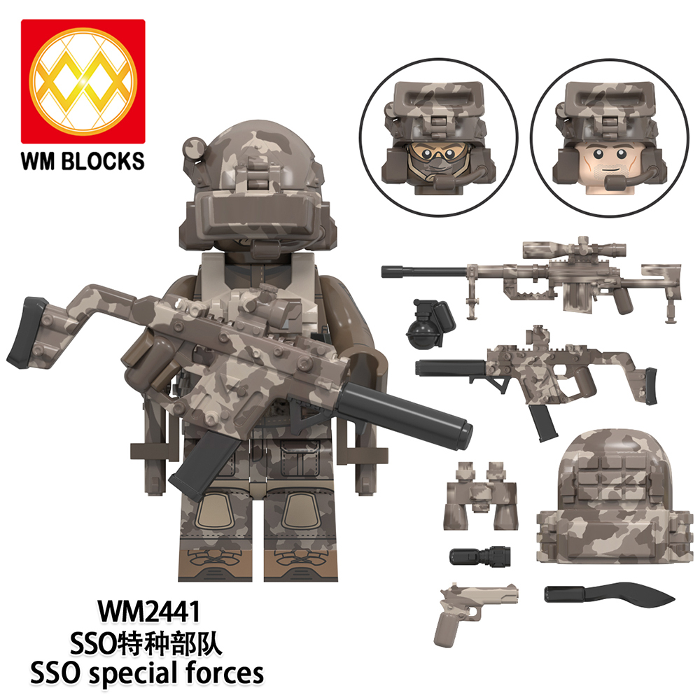 WM6147 military WW2 SWAT Soldiers Special air service KSK special forces Alpha special forces Navy seals SSO special forces mini figures juguetes mini toys building blocks sets Toys for kids
