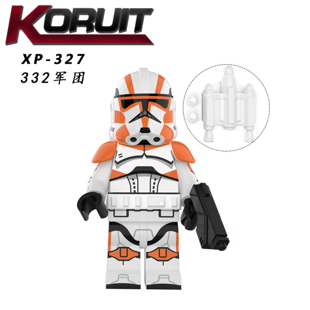 KT1043 Star Wars 91nd 322nd 327nd Legion Rex Jesse Figures Juguetes Child DIY Building Block Sets Children Educational Kids Toys