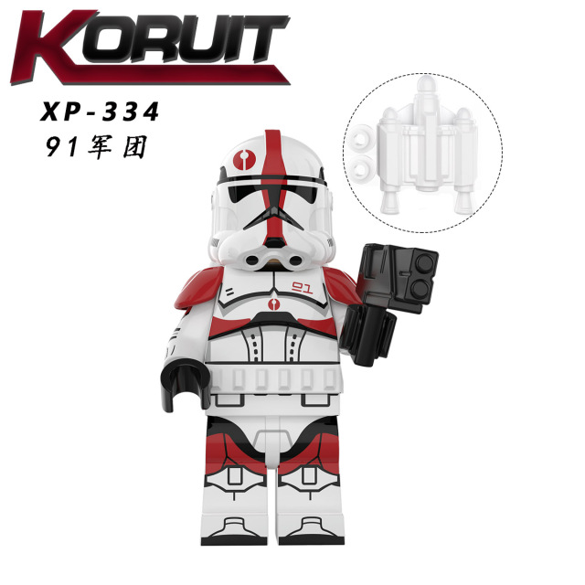 KT1043 Star Wars 91nd 322nd 327nd Legion Rex Jesse Figures Juguetes Child DIY Building Block Sets Children Educational Kids Toys