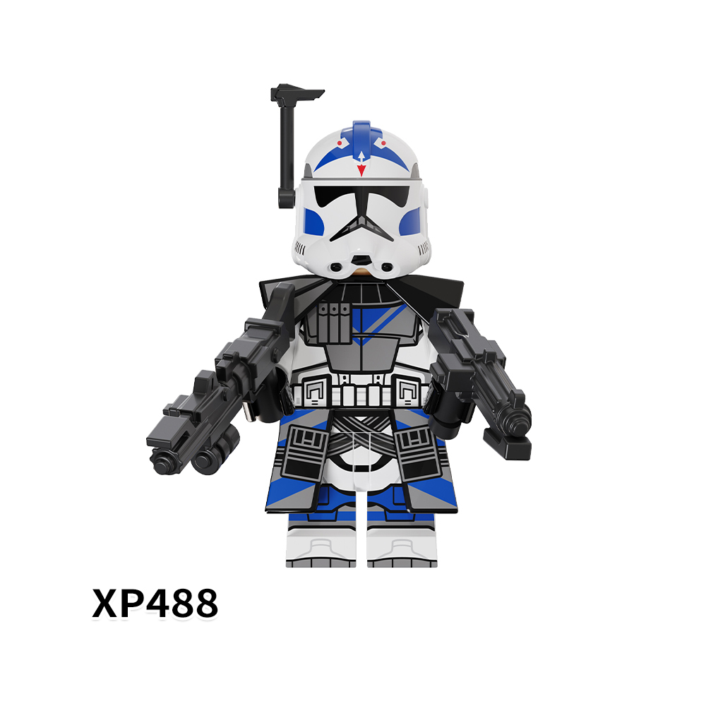 KT1064 Star War Movie Character Echo Fives Kix Tup Jesse Hardcase Dogma Rex Mini Bricks Building Block Figure Kids Educational Toys Juguete